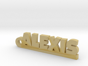 ALEXIS Keychain Lucky in Tan Fine Detail Plastic