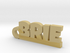 BRIE Keychain Lucky in Tan Fine Detail Plastic