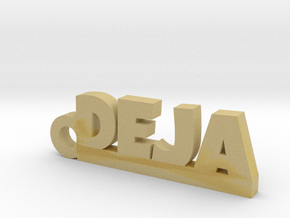 DEJA Keychain Lucky in Tan Fine Detail Plastic