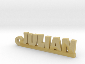 JULIAN Keychain Lucky in Tan Fine Detail Plastic