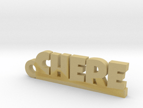 CHERE Keychain Lucky in Tan Fine Detail Plastic