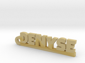 DENYSE Keychain Lucky in Tan Fine Detail Plastic