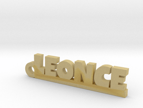 LEONCE Keychain Lucky in Tan Fine Detail Plastic