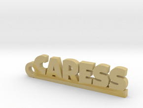 CARESS Keychain Lucky in Tan Fine Detail Plastic