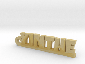 YINTHE Keychain Lucky in Tan Fine Detail Plastic