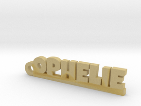OPHELIE Keychain Lucky in Tan Fine Detail Plastic