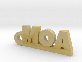 MOA Keychain Lucky in Tan Fine Detail Plastic