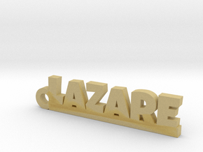 LAZARE Keychain Lucky in Tan Fine Detail Plastic