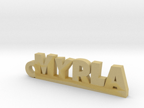 MYRLA Keychain Lucky in Tan Fine Detail Plastic