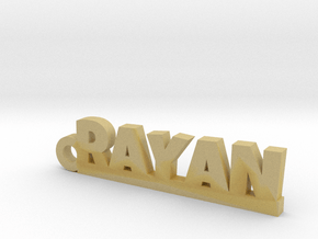 RAYAN Keychain Lucky in Tan Fine Detail Plastic