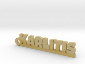KARLITIS Keychain Lucky in Tan Fine Detail Plastic