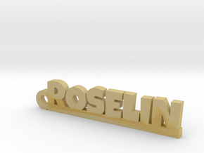 ROSELIN Keychain Lucky in Tan Fine Detail Plastic