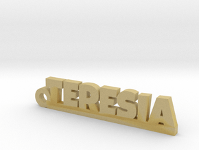 TERESIA Keychain Lucky in Tan Fine Detail Plastic