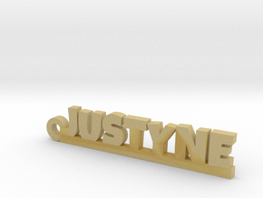 JUSTYNE Keychain Lucky in Tan Fine Detail Plastic