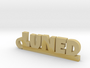 LUNED Keychain Lucky in Tan Fine Detail Plastic