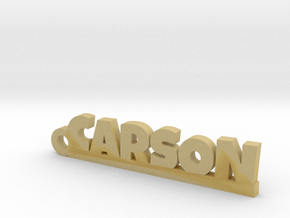 CARSON Keychain Lucky in Tan Fine Detail Plastic