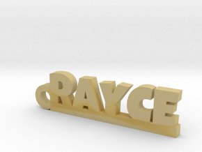 RAYCE Keychain Lucky in Tan Fine Detail Plastic