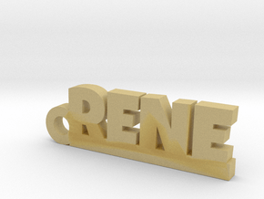 RENE Keychain Lucky in Tan Fine Detail Plastic