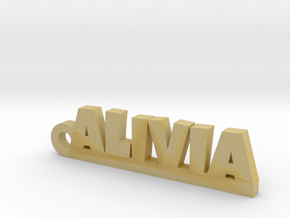 ALIVIA Keychain Lucky in Tan Fine Detail Plastic