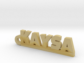 KAYSA Keychain Lucky in Tan Fine Detail Plastic