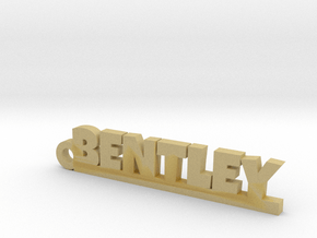 BENTLEY Keychain Lucky in Tan Fine Detail Plastic