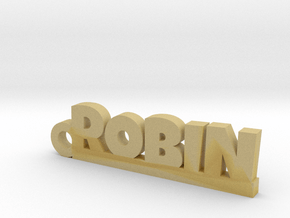 ROBIN Keychain Lucky in Tan Fine Detail Plastic