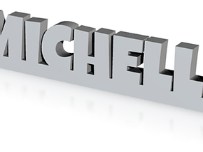 MICHELLE Keychain Lucky in Clear Ultra Fine Detail Plastic