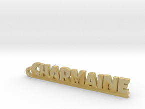 CHARMAINE Keychain Lucky in Tan Fine Detail Plastic