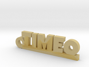 TIMEO Keychain Lucky in Tan Fine Detail Plastic