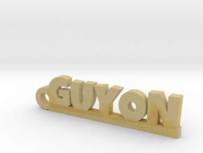 GUYON Keychain Lucky in Tan Fine Detail Plastic