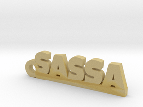 SASSA Keychain Lucky in Tan Fine Detail Plastic