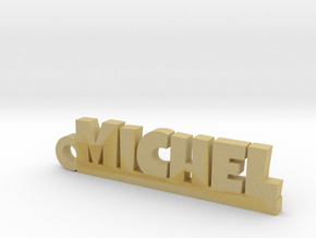 MICHEL Keychain Lucky in Tan Fine Detail Plastic