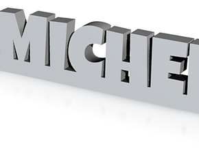 MICHEL Keychain Lucky in Clear Ultra Fine Detail Plastic