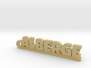 ALBERGE Keychain Lucky in Tan Fine Detail Plastic