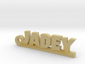 JADEY Keychain Lucky in Tan Fine Detail Plastic