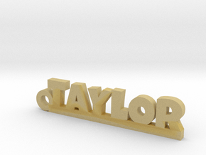 TAYLOR Keychain Lucky in Tan Fine Detail Plastic