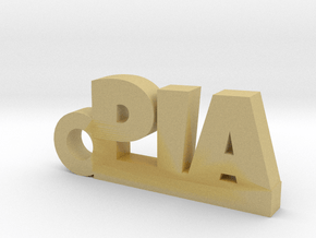 PIA Keychain Lucky in Tan Fine Detail Plastic