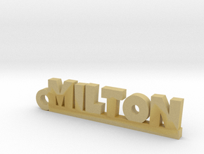 MILTON Keychain Lucky in Tan Fine Detail Plastic