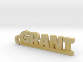 GRANT Keychain Lucky in Tan Fine Detail Plastic