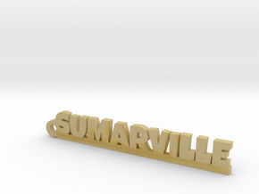 SUMARVILLE Keychain Lucky in Tan Fine Detail Plastic