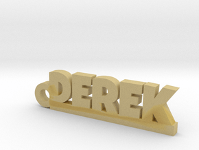 DEREK Keychain Lucky in Tan Fine Detail Plastic