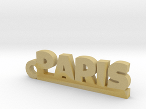 PARIS Keychain Lucky in Tan Fine Detail Plastic