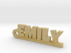 EMILY Keychain Lucky in Tan Fine Detail Plastic