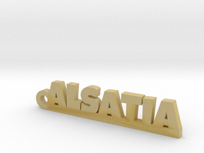 ALSATIA Keychain Lucky in Tan Fine Detail Plastic