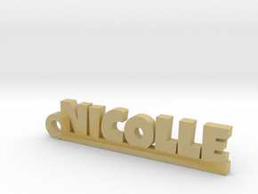 NICOLLE Keychain Lucky in Tan Fine Detail Plastic