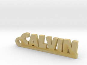 CALVIN Keychain Lucky in Tan Fine Detail Plastic