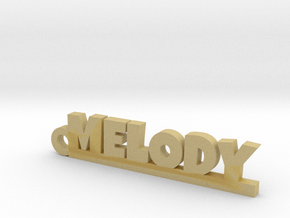 MELODY Keychain Lucky in Tan Fine Detail Plastic