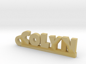 COLYN Keychain Lucky in Tan Fine Detail Plastic