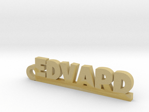 EDVARD Keychain Lucky in Tan Fine Detail Plastic