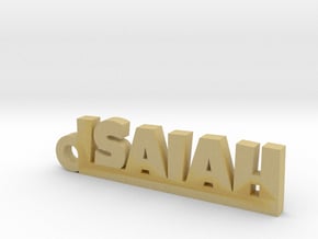ISAIAH Keychain Lucky in Tan Fine Detail Plastic